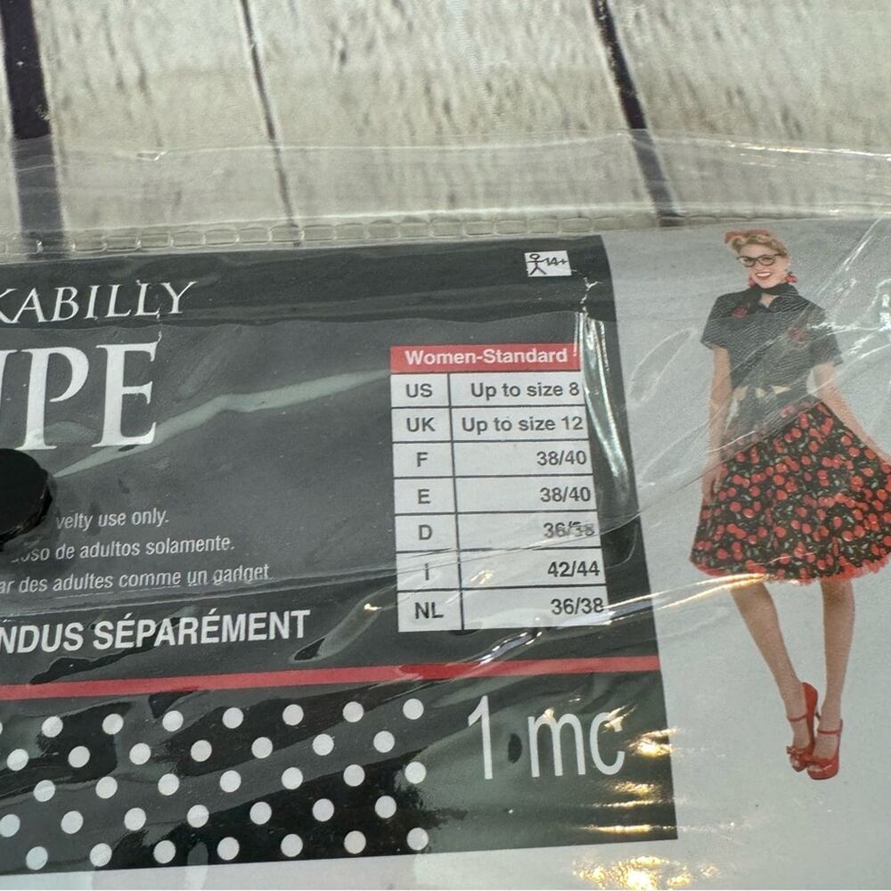 Rockabilly Cherry Pattern Halloween Costume Skirt - Picture 5 of 5